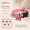 0740c1162280f96a9798c50313c711452755b78285ea4506ecae1dac65c6103c Collar Placa Talla L para Perros con Dije Huella - Estampado
