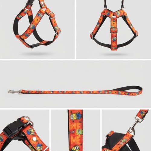 1789756318570 Arnés Full Estampado Talla L para Perros con Correa
