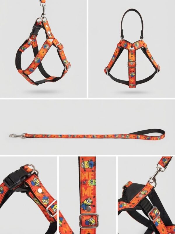 1789756318570 Arnés Full Estampado Talla L para Perros con Correa