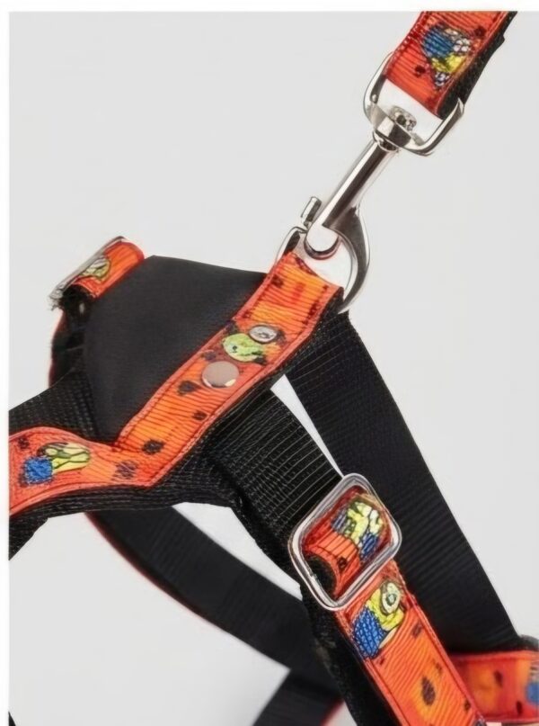 1789756318570(5) Arnés Full Estampado Talla L para Perros con Correa