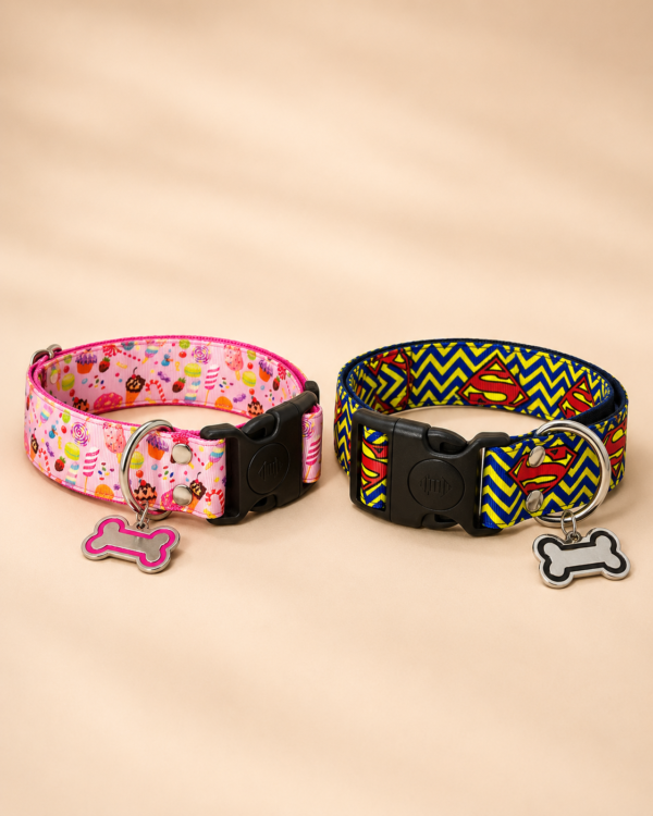 29e9f95d7ac3d2a1684a2c7599855abdaf5653d327ddc1099118bf6d0df26503 Collar Placa Talla L para Perros con Dije Huella - Estampado