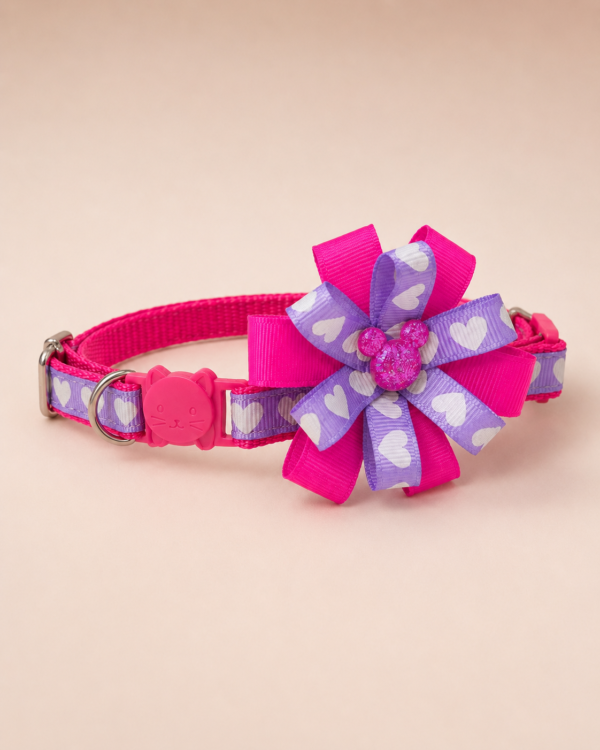 3e993b0d56cce589e0c24b5f8a312caf09ebd12212f8bf6ceb79372d3e508779 Collar para Gato con Moño Talla XS