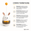 FOTO 5 Juguete Interactivo para Gatos con Dispensador de Comida – Blanco