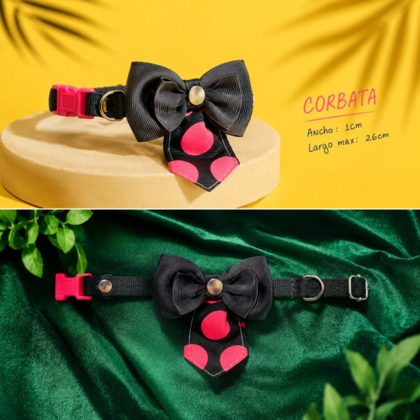 e53539544fce3d28fc2a41e093a4ab85dd08989e949de645c85f547a3b23d556 Collar con Corbata o Corbatín para Perros Pequeños – Diseños Surtidos