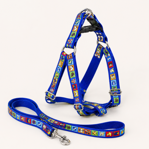 file_000000003590820eb8d6441e330ffc86 Arnés Estampado XL para Perros con Correa – Multicolor