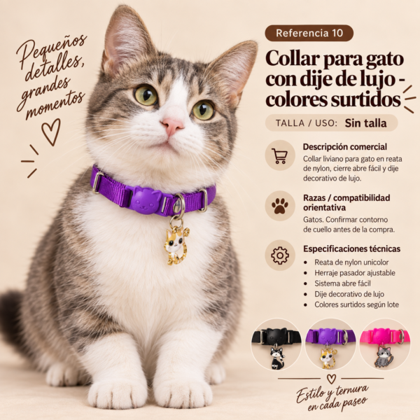 file_000000005b5481f6afd6078583c71f0e Collar para Gato Ajustable con Dije de Lujo – Colores Surtidos